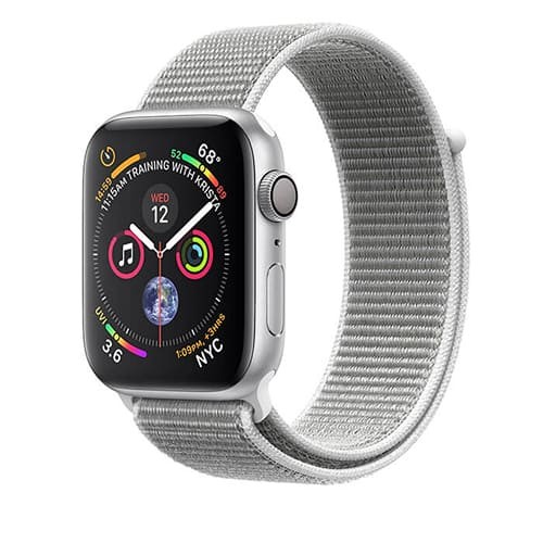 Apple Watch with White Sport Band