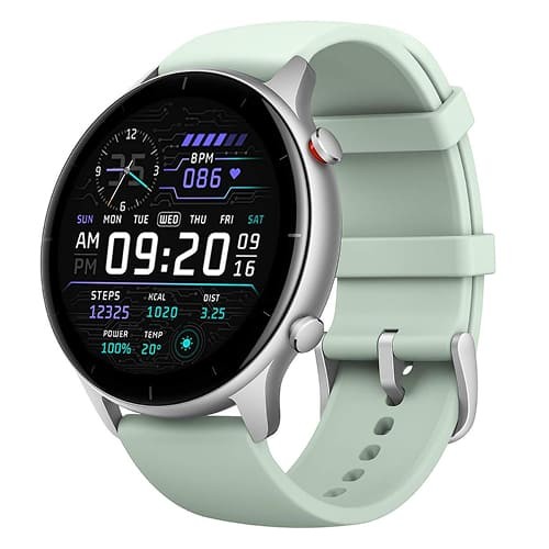 Round GPS Smartwatch – Mint Green